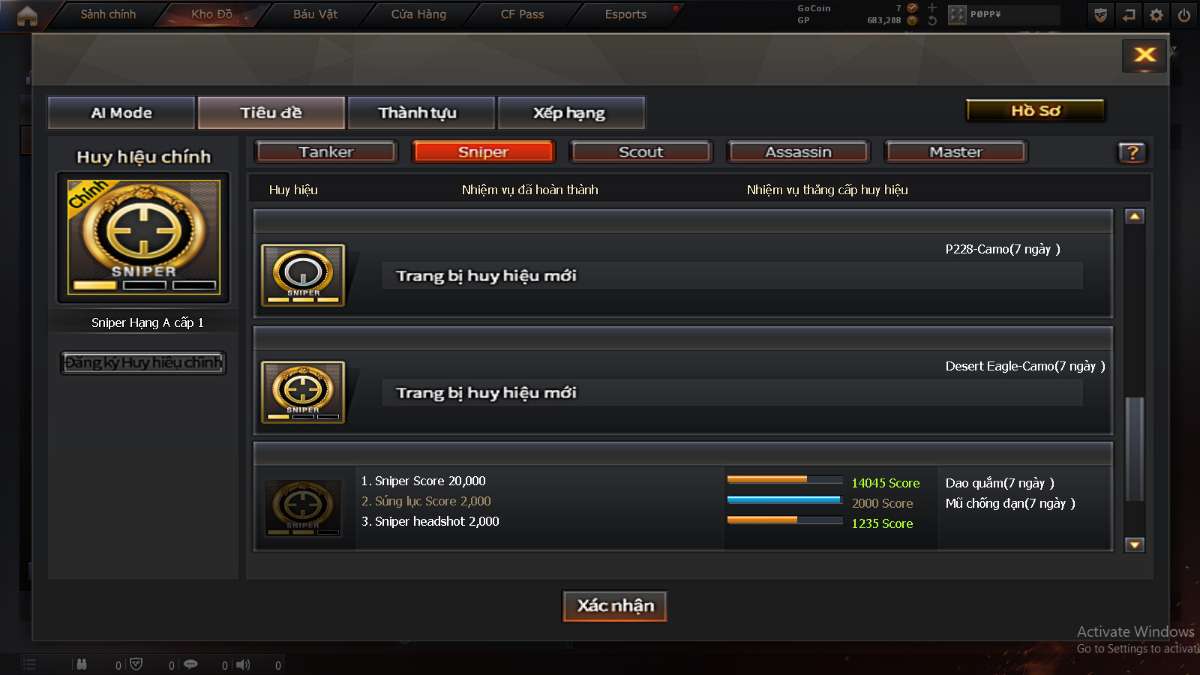 shop acc cf uy tin gia re